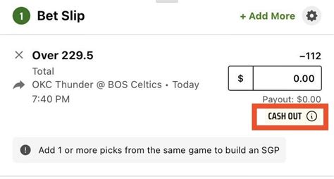 Quick Start: Cash Out (US) – DraftKings Help Center (US).